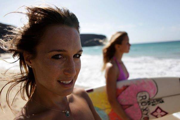 Surfers at the beach during a shoot